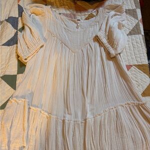 Free people white/cream dress